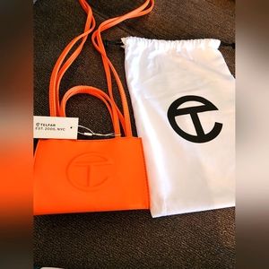 Telfar orange small bag